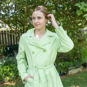 London Fog Lime Green Waterproof Jacket
